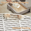 Enclosed Cat Litter Box – Plastic – Hooded – Spacious with Slide-Out Tray and Anti-Tracking Features
