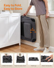Foldable Pet Carrier – Fabric – Grey – Portable with Breathable Mesh and Storage Pockets, 91 x 63 x 63 cm
