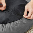 Round Dog Bed – Fabric – Dark Grey – Washable Cover, 50 cm Diameter