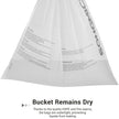 Drawstring Bin Liners – Durable Plastic – White – 30L Capacity – 90 Pieces in 2 Rolls