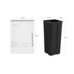 Drawstring Bin Liners – Durable Plastic – White – 30L Capacity – 90 Pieces in 2 Rolls