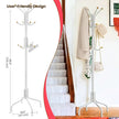 Coat Stand – Metal – Black – 12 Hooks, 4 Legs