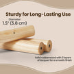 Standing Coat Rack – Solid Wood – White – Tree-Shaped with 8 Hooks and Adjustable Height Options
