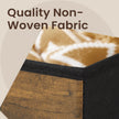 Set of 6 Foldable Storage Boxes – Non-Woven and Oxford Fabric – Rustic Brown and Black – 30 x 30 x 30 cm, Suitable for Cubic Furniture