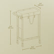 Rolling Laundry Hamper – Steel Frame – Grey – Removable Liner, 90 L Capacity