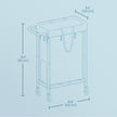 Rolling Laundry Hamper – Steel Frame – Grey – Removable Liner, 90 L Capacity