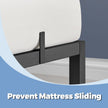 Single Metal Bed Frame – Metal – Black – Includes Bedside Shelves