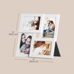 Collage Picture Frame – Cloud White – 4-Opening Design for 4x6 Photos – Elegant Wall Decor