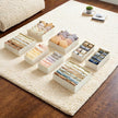 Set of 8 Underwear Organisers – Fabric – Beige – Foldable Drawer Storage for Bras, Socks, Ties, and Scarves