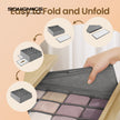 Set of 6 Drawer Organizers – Fabric – Ink Black – 120 Cells for Underwear and Accessories
