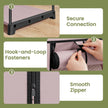 Portable Wardrobe – Non-Woven Fabric – Gray – Collapsible with Dual Clothes Rails