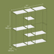Freestanding Clothes Rack – Fabric – Black – Portable Wardrobe with Shelves and Hanging Rails