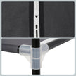 Foldable Fabric Wardrobe – Canvas – Black – Portable Closet Organizer with Hanging Rail and Shelves