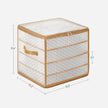 Christmas Ball Organiser – Fabric – Sandy Gold – 128 Bauble Capacity with Modular Dividers