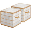 Christmas Ball Organiser – Fabric – Sandy Gold – 128 Bauble Capacity with Modular Dividers