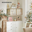 Christmas Ball Organiser – Fabric – Sandy Gold – 128 Bauble Capacity with Modular Dividers