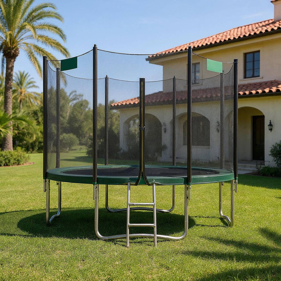 Kids Trampoline – Steel – Blue – 6 ft with Enclosure Net and Safety Pad