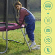 Kids Trampoline – Steel – Blue – 6 ft with Enclosure Net and Safety Pad