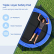Trampoline – Steel – Blue – 10 ft with Enclosure Net and Safety Pad
