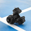 Dumbbells Set – Plastic-Coated – Ink Black – Adjustable 2 x 10 kg with Extra Barbell Bar