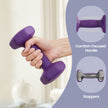 Hex Neoprene Dumbbells Set with Stand – Neoprene – Multicolor – Matte Finish