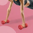 Set of 2 Dumbbells – Neoprene – Red – 3 kg Each with Dumbbell Bars