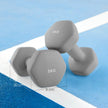 Set of 2 Hexagonal Dumbbells – Neoprene – Green – 2 x 2 kg for Home Workout