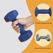 Set of 2 Hexagonal Dumbbells – Neoprene – Green – 2 x 2 kg for Home Workout