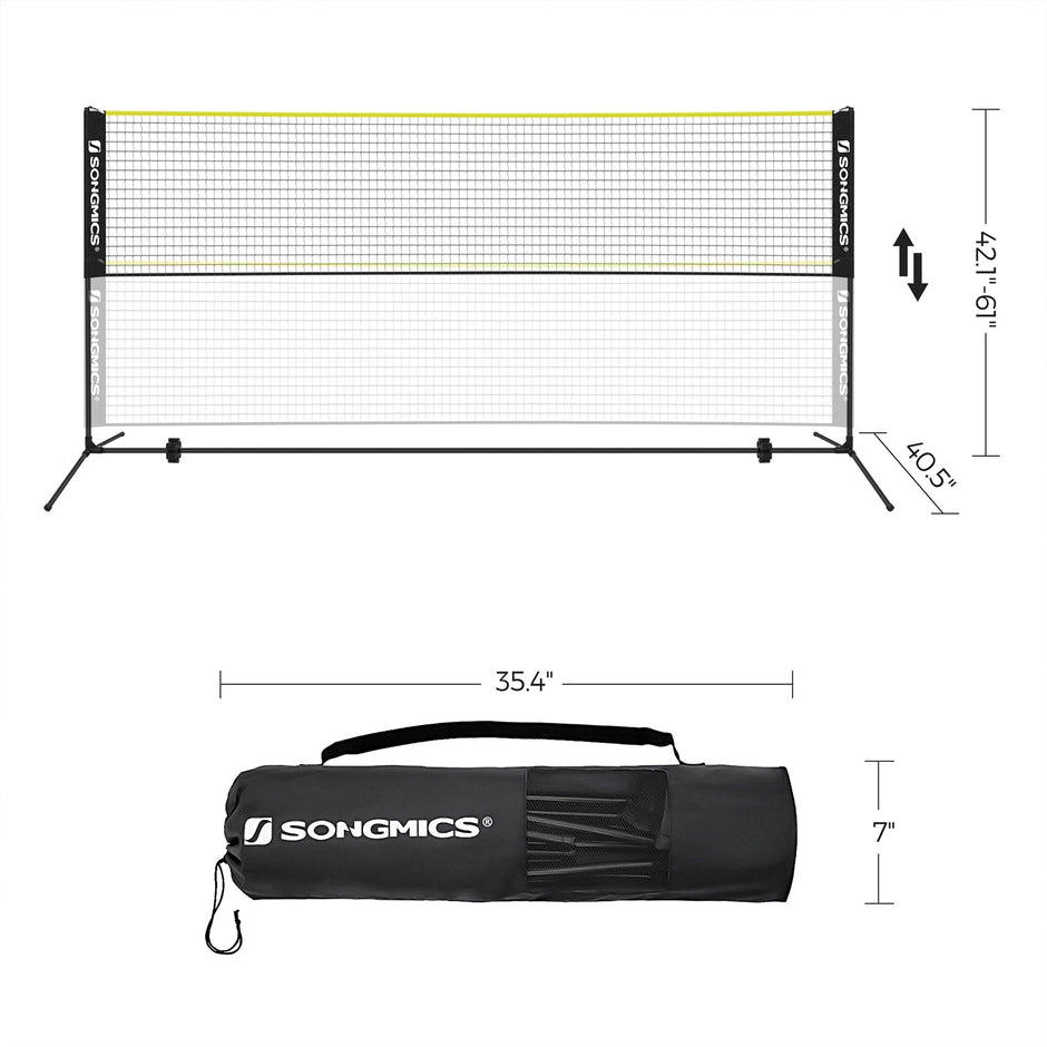 Portable Badminton Net – Adjustable Height – 4m – Foldable with Stand