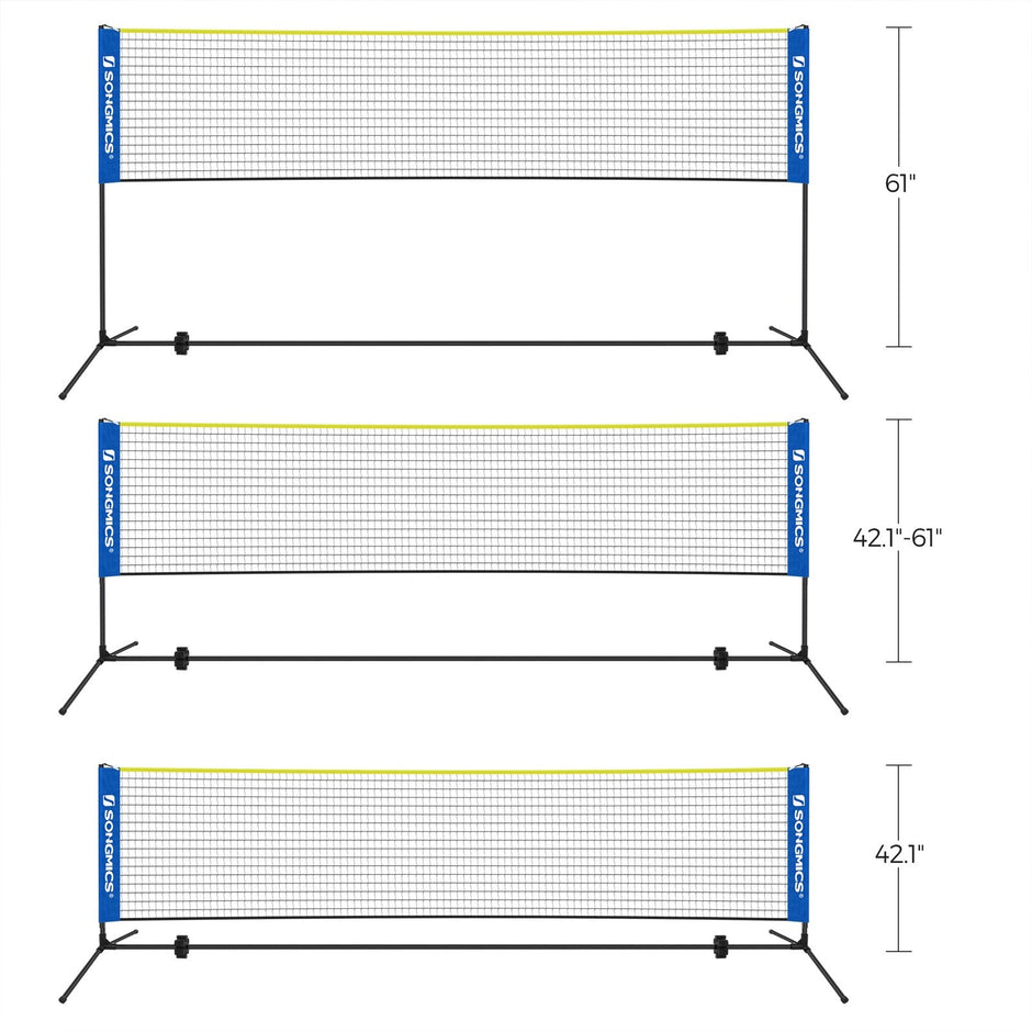 Portable Badminton Net – Adjustable Height – 4m – Foldable with Stand
