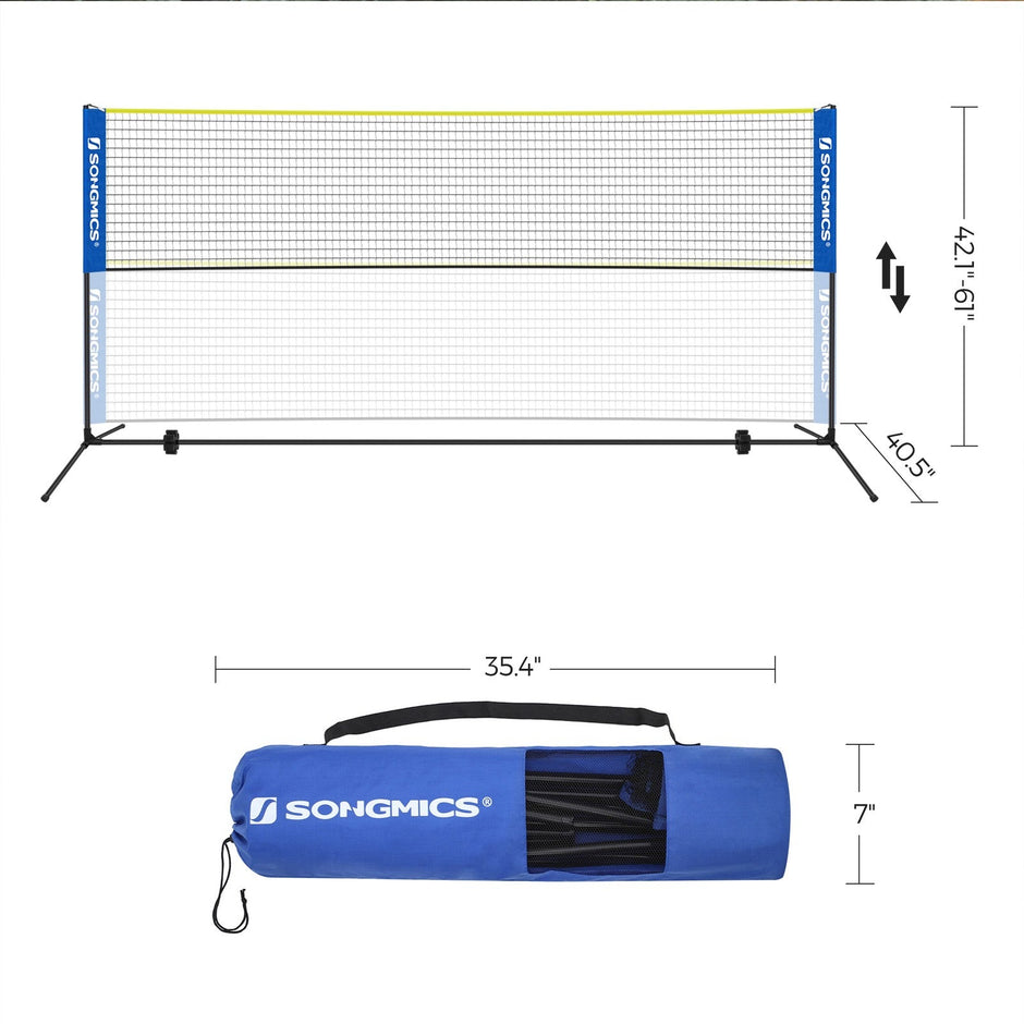 Portable Badminton Net – Adjustable Height – 4m – Foldable with Stand