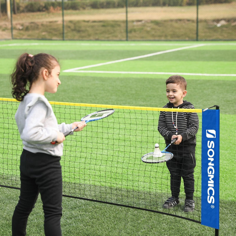 Portable Badminton Net – Adjustable Height – 4m – Foldable with Stand