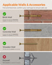 Cat Wall Furniture Set – Wood – Natural Finish – Includes 7 Pieces