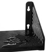 Metal Wall-Mounted Floating Shelves – Black – Set of 3 for Trinkets and Decorations