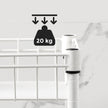 Narrow Metal Storage Cart – Silver – 4-Tier – Rolling Trolley for Small Spaces