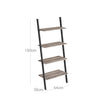 4-Tier Bookshelf – Steel – Greige and Black – Industrial Design with Wall Mount Capability