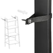 Ladder Shelf – Engineered Wood – Hazelnut Brown and Black – 4-Tier Industrial Design