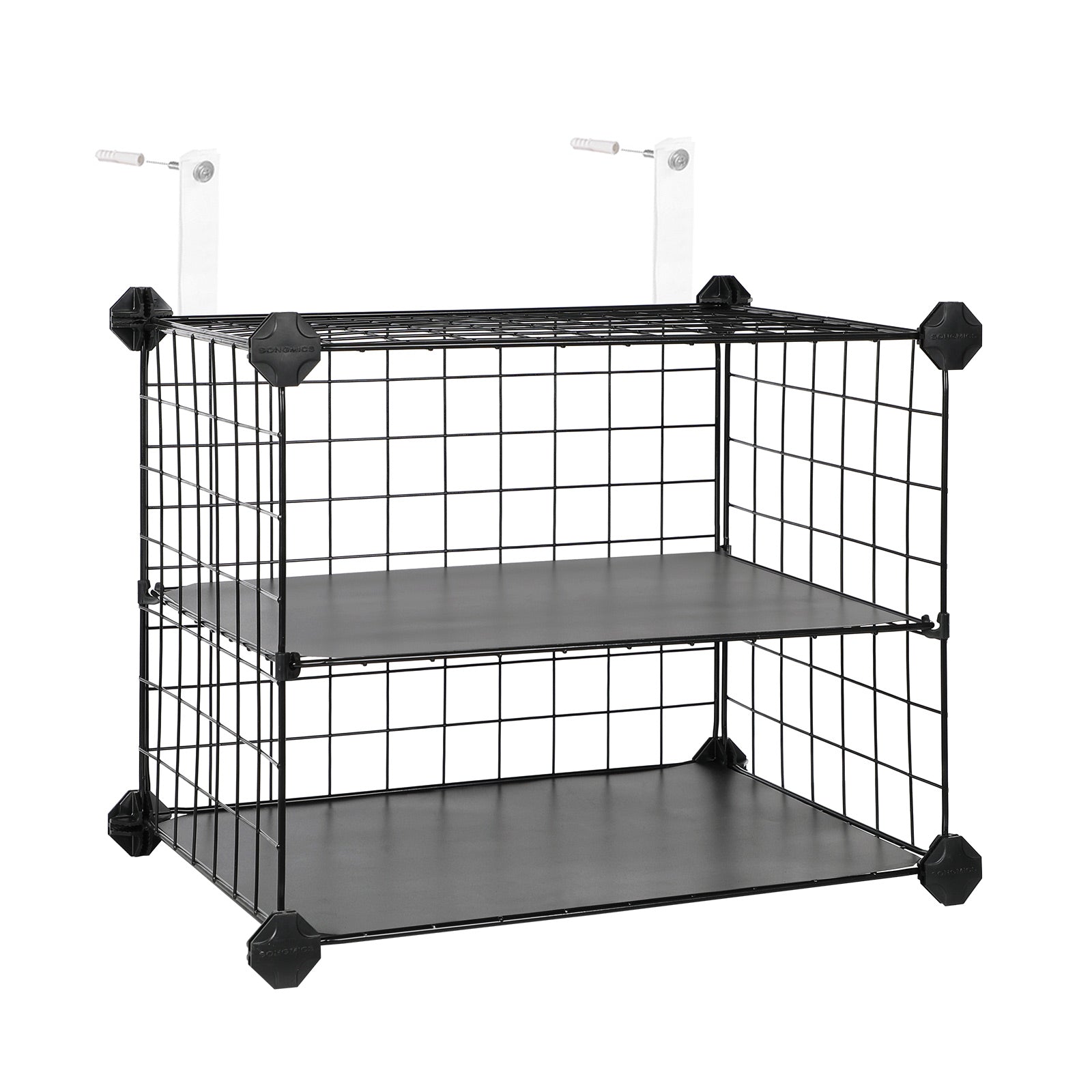Shoe Storage Organizer – Metal Wire – Black – 10-Tier, Stackable Design, Holds 20 Pairs
