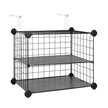 Shoe Storage Organizer – Metal Wire – Black – 10-Tier, Stackable Design, Holds 20 Pairs