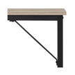 Computer Desk – Steel – Hazelnut Brown and Black – Industrial Design, Simple Assembly