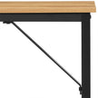 Writing Desk – Steel – Hazelnut Brown and Black – Industrial Design, Simple Assembly