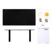 Wall Mounted Floating Shelf – MDF – Black – Rustic Design 40 cm