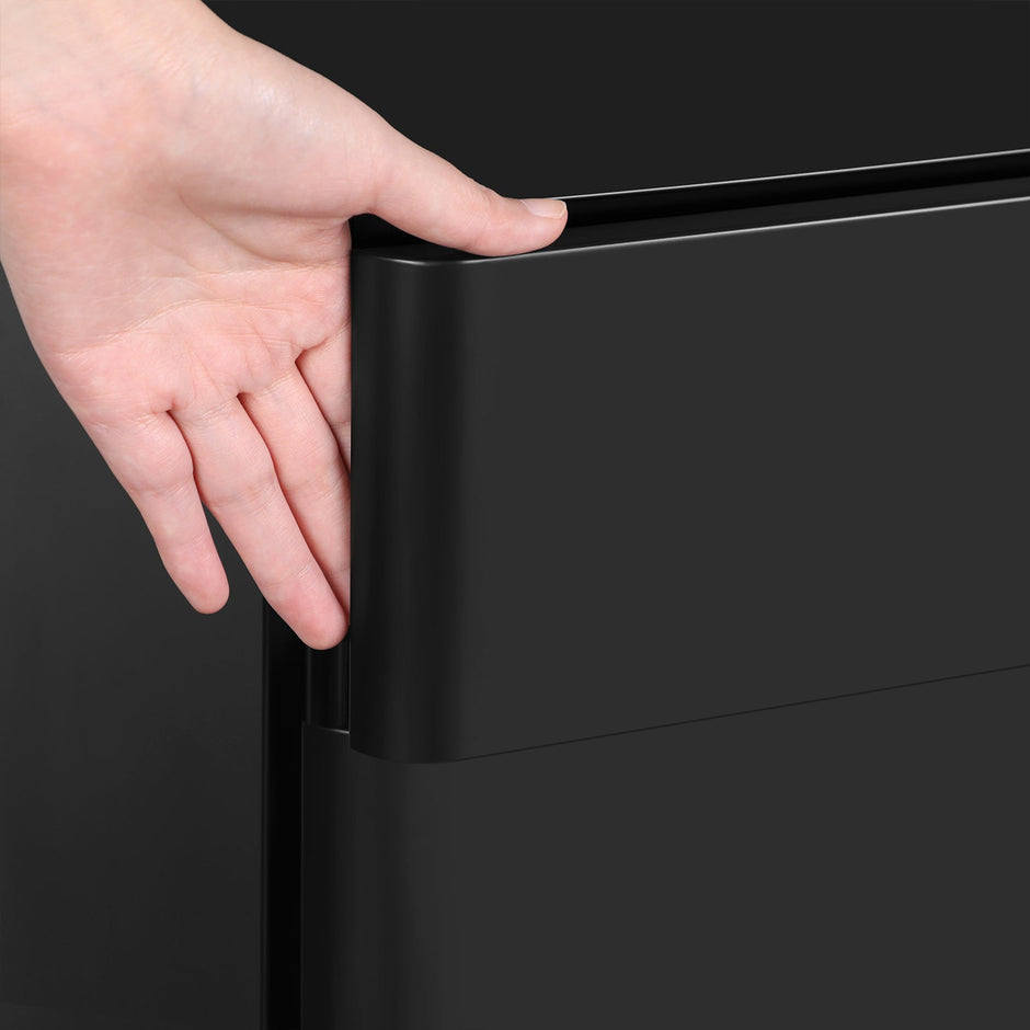 Mobile File Cabinet – Wood – White – Lockable and Wheeled Design for Document Storage