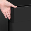 Mobile File Cabinet – Wood – White – Lockable and Wheeled Design for Document Storage