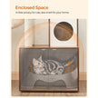 Cat Tree – Engineered Wood – Cloud White – 2-in-1 Design with Litter Box Enclosure and Scratching Posts