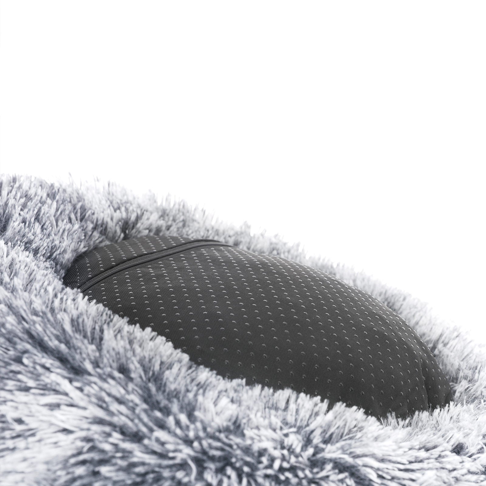 Dog Bed – Soft Plush – Grey – 50 cm
