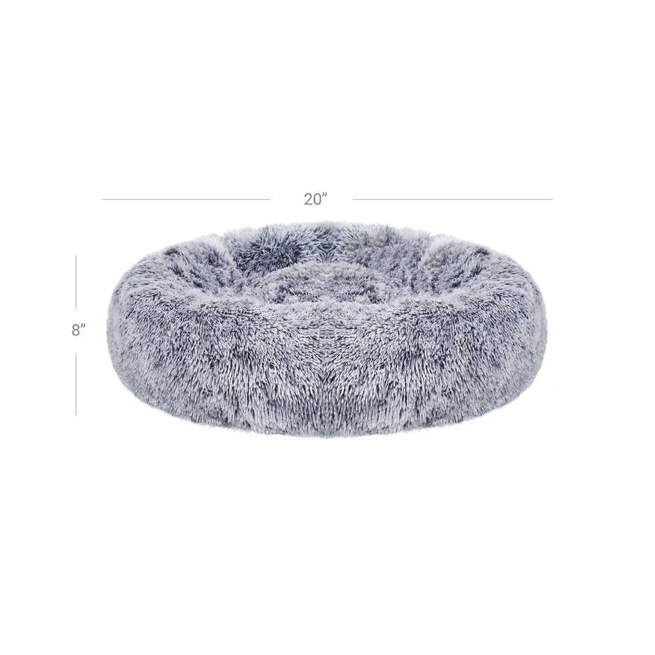 Dog Bed – Soft Plush – Grey – 50 cm