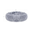 Dog Bed – Soft Plush – Grey – 50 cm
