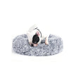 Dog Bed – Soft Plush – Grey – 50 cm