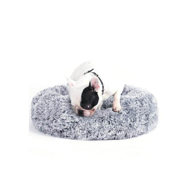 Dog Bed – Soft Plush – Grey – 50 cm